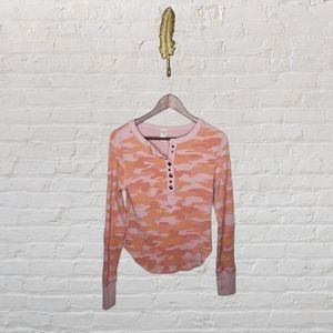 Free People: Everest Thermal in Rare Orange Camo